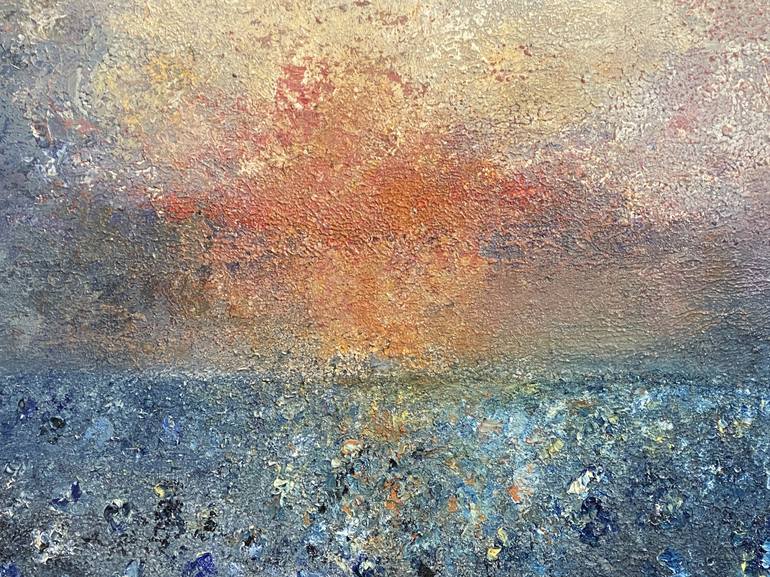 Original Abstract Landscape Painting by Wietzie Gerber