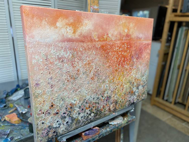 Original Abstract Landscape Painting by Wietzie Gerber
