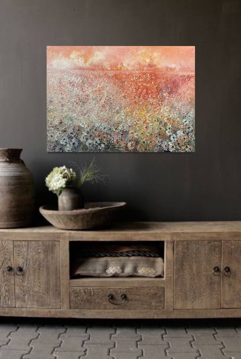 Original Abstract Landscape Painting by Wietzie Gerber