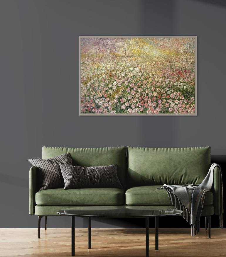 Original Abstract Landscape Painting by Wietzie Gerber