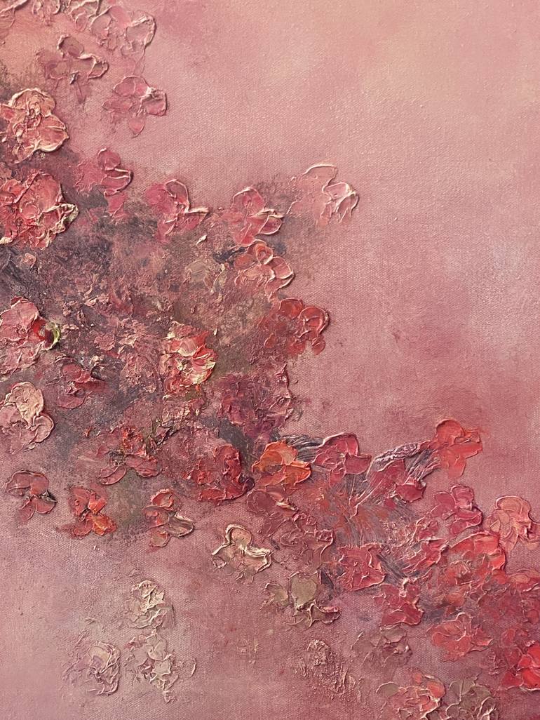 Original Abstract Floral Painting by Wietzie Gerber