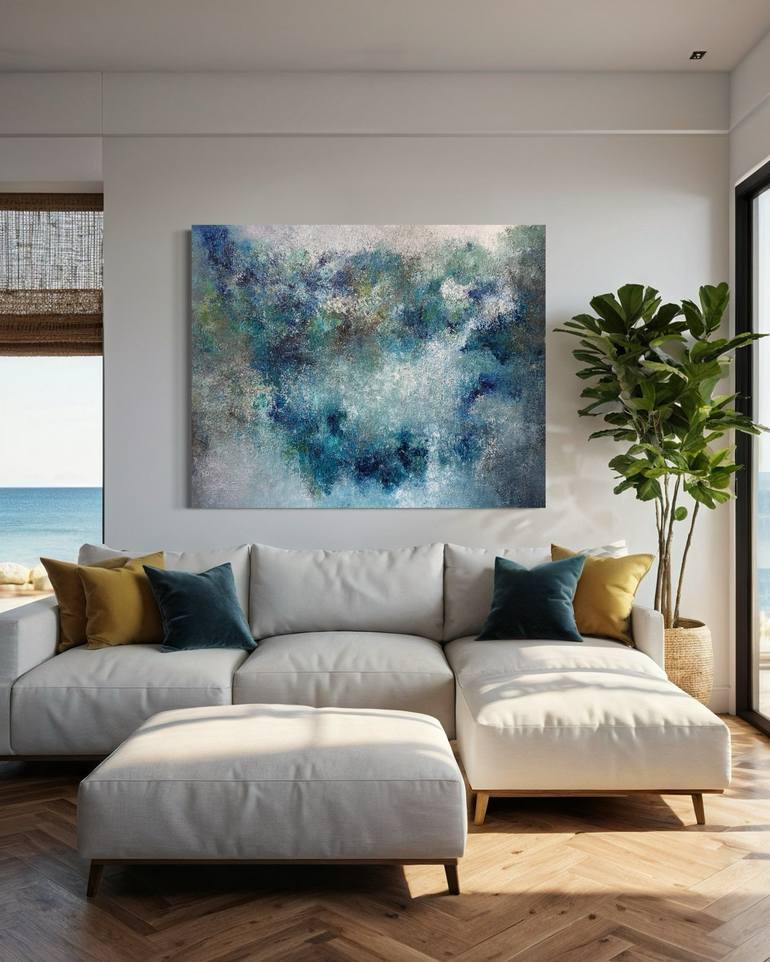 Original Abstract Landscape Painting by Wietzie Gerber