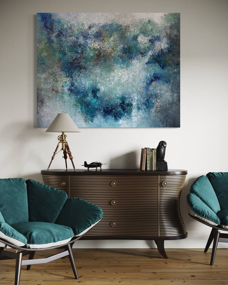 Original Abstract Landscape Painting by Wietzie Gerber