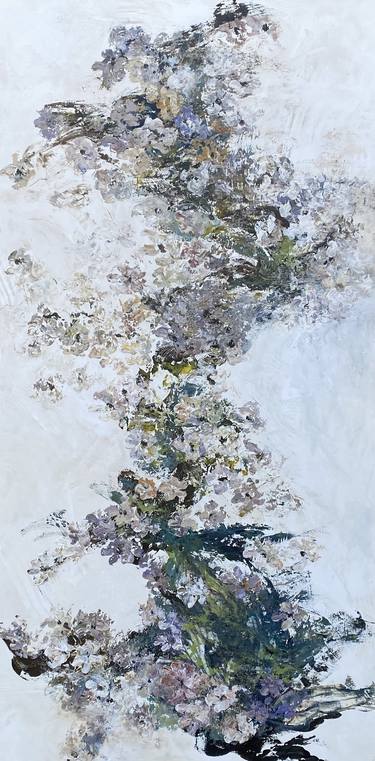 Original Abstract Floral Paintings by Wietzie Gerber