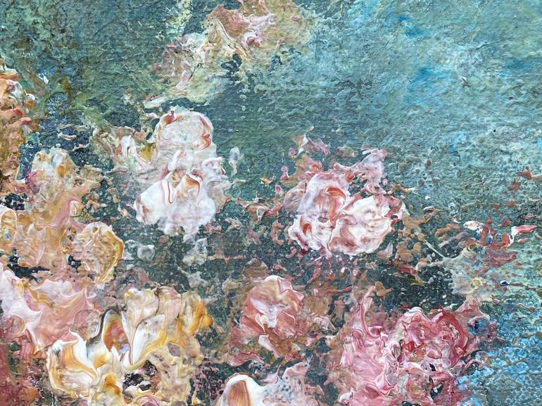 Original Abstract Floral Painting by Wietzie Gerber