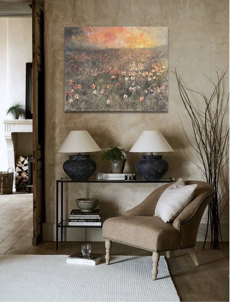 Original Abstract Expressionism Landscape Painting by Wietzie Gerber