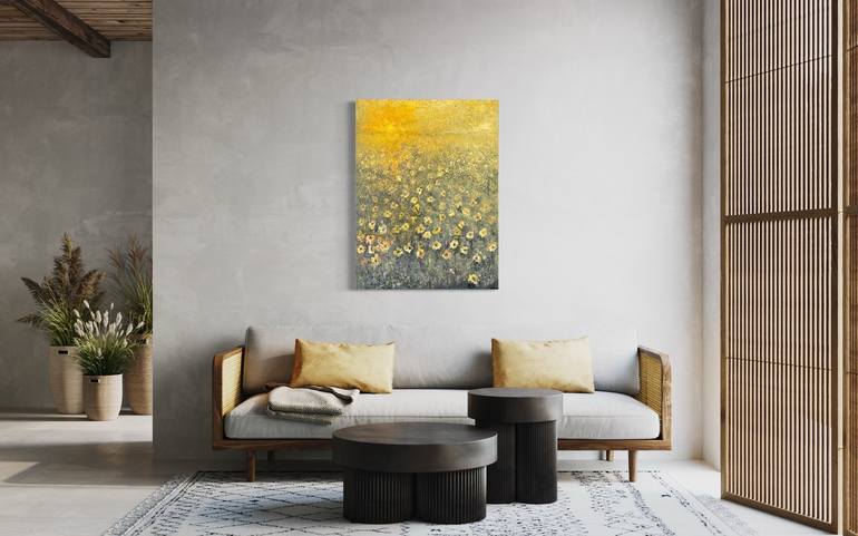 Original Abstract Landscape Painting by Wietzie Gerber