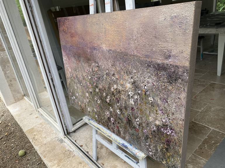 Original Abstract Landscape Painting by Wietzie Gerber