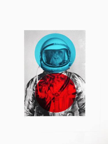 Original Conceptual Outer Space Printmaking by Jonathan Armstrong