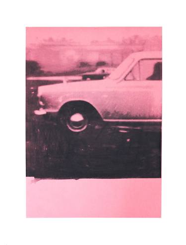 1957 Austin on Pantone® pink paper thumb