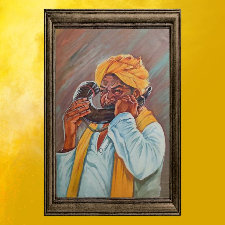 Original Figurative Pop Culture/Celebrity Painting by Nasrullah Baloch
