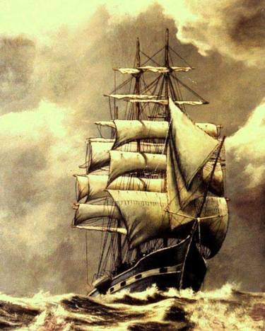 Print of Fine Art Ship Drawings by Giuseppe Marzo