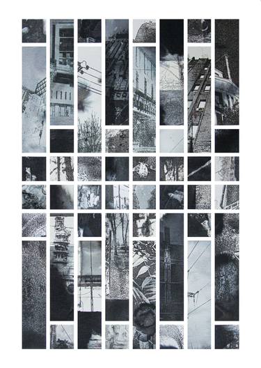 Original Black & White Cities Collage by Sergii Simutin
