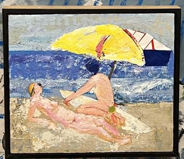 Original Beach Painting by joseph Loria