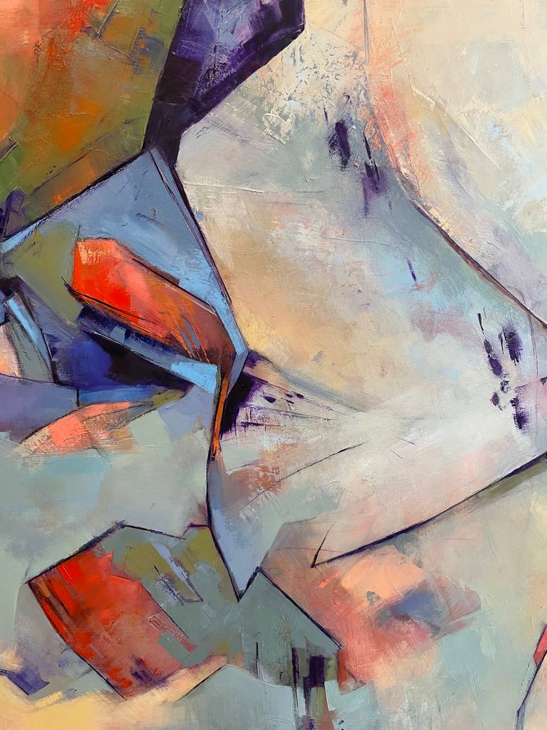 Original Expressionism Abstract Painting by Annmarie Leblanc