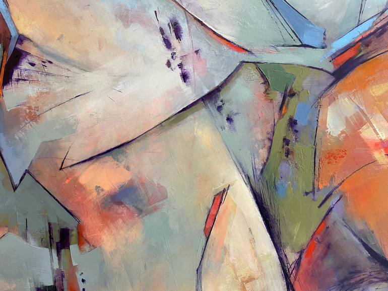 Original Expressionism Abstract Painting by Annmarie Leblanc