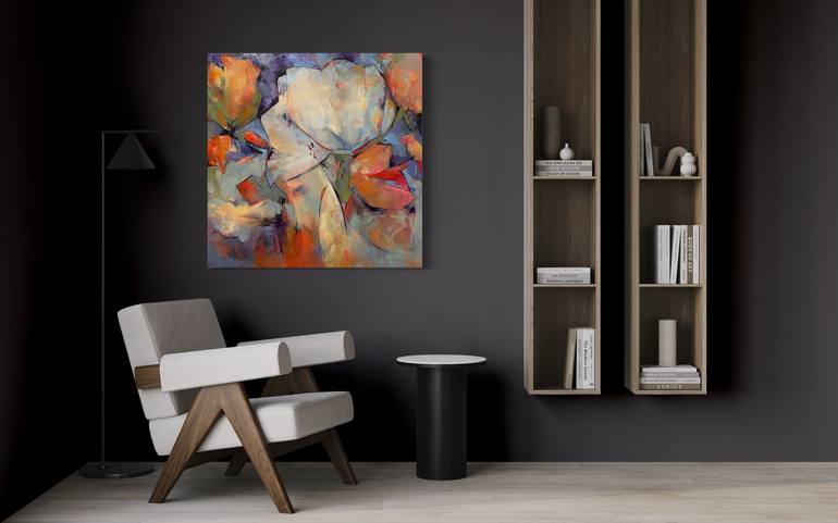 Original Expressionism Abstract Painting by Annmarie Leblanc