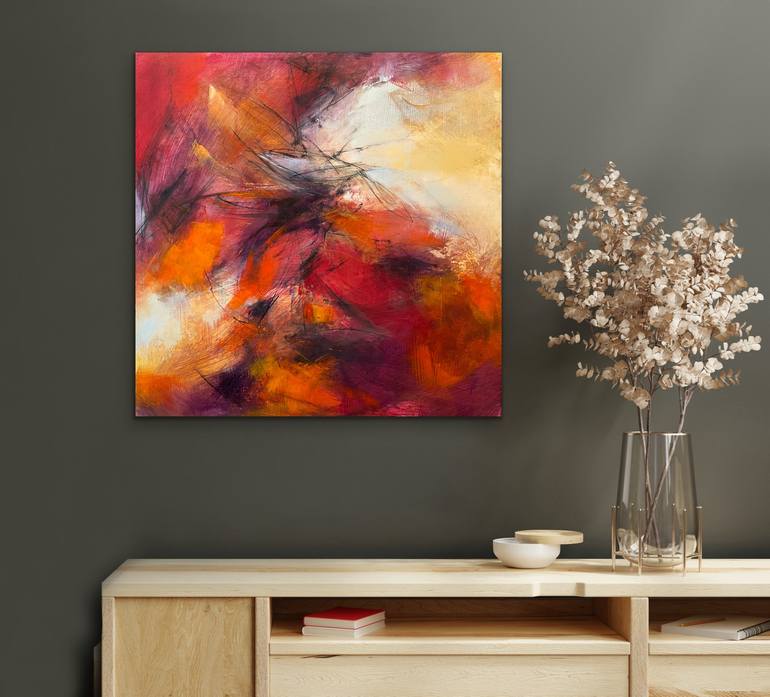 Original Abstract Expressionism Abstract Painting by AnnMarie LeBlanc
