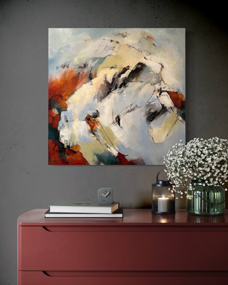 Original Abstract Expressionism Abstract Painting by Annmarie Leblanc