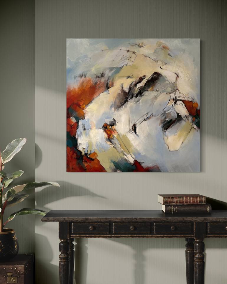Original Abstract Expressionism Abstract Painting by Annmarie Leblanc