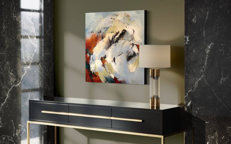 Original Abstract Expressionism Abstract Painting by Annmarie Leblanc