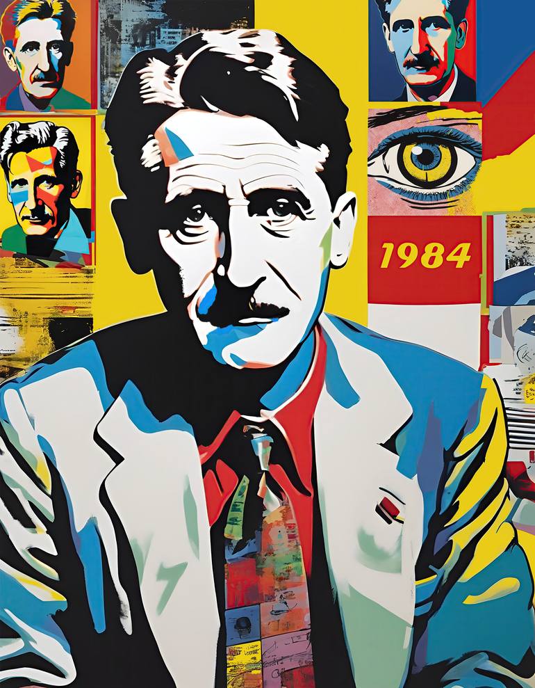 George Orwell Painting by Diana Ringo