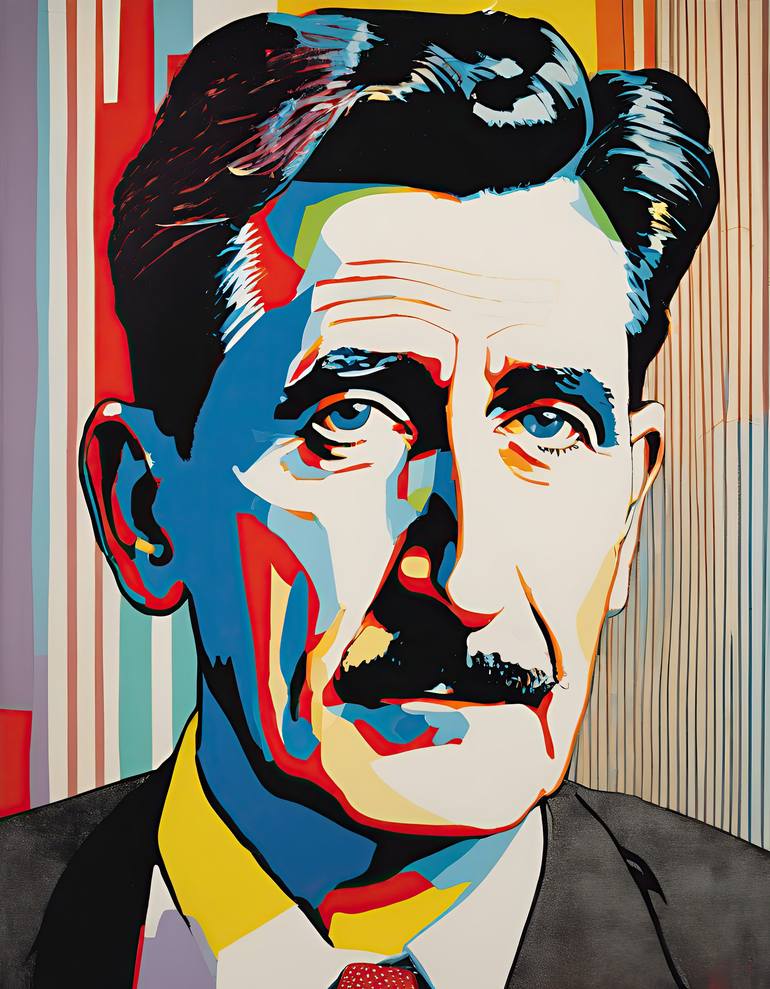 George Orwell Painting by Diana Ringo