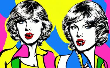 Print of Pop Art Celebrity Paintings by Diana Ringo