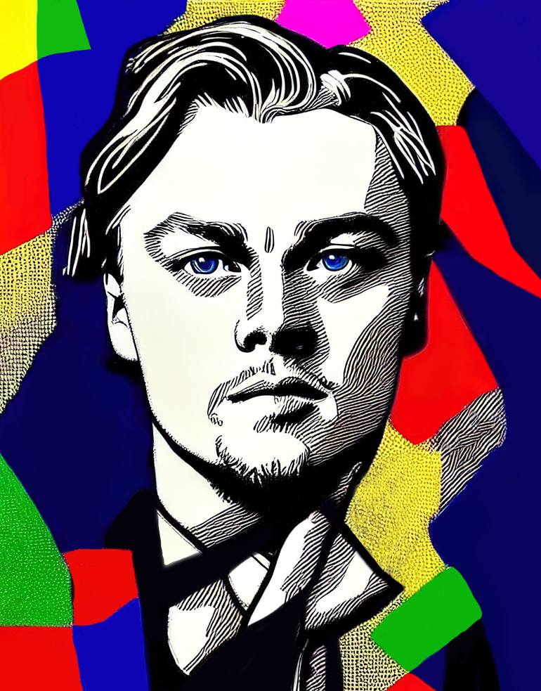 Leonardo DiCaprio Pop Art Painting by Diana Ringo