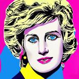 Diana, Princess of Wales Pop Art Painting by Diana Ringo
