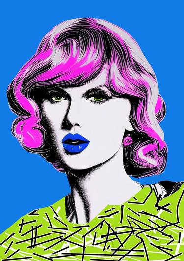 Print of Pop Art Celebrity Paintings by Diana Ringo