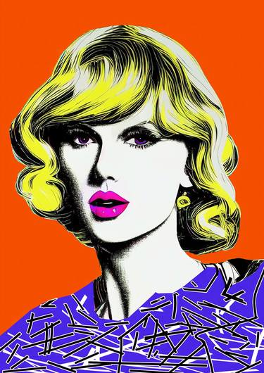 Print of Pop Art Celebrity Paintings by Diana Ringo