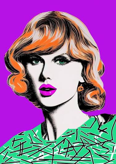 Print of Celebrity Paintings by Diana Ringo