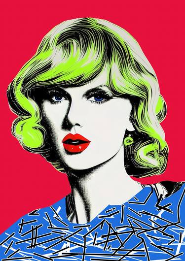 Print of Pop Art Celebrity Paintings by Diana Ringo