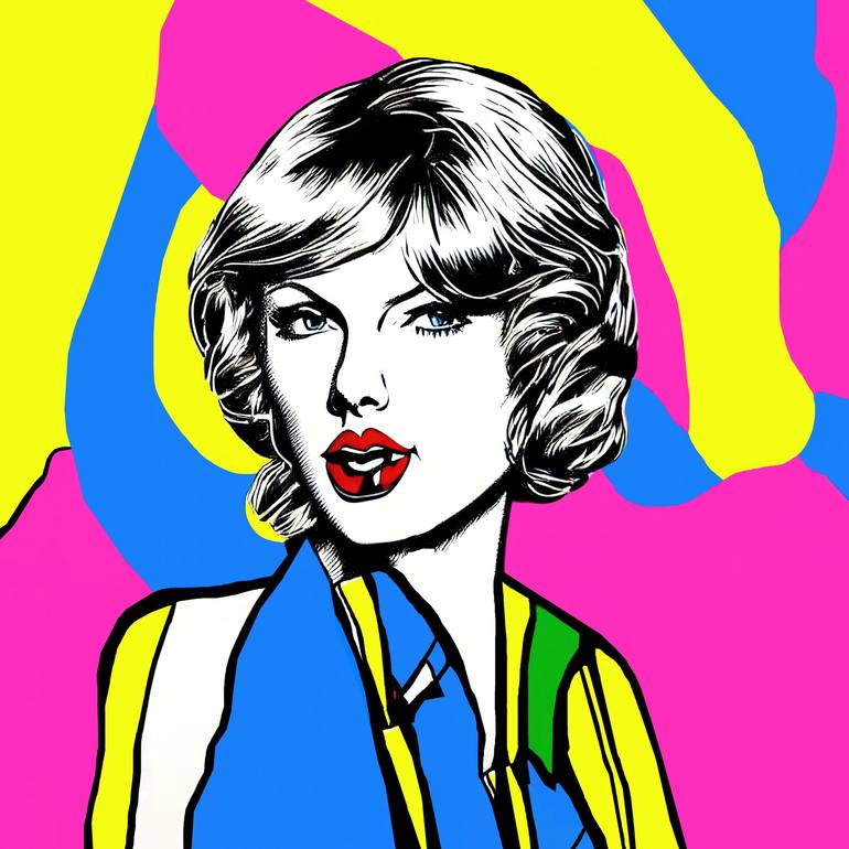 Taylor Swift Red Painting by Diana Ringo