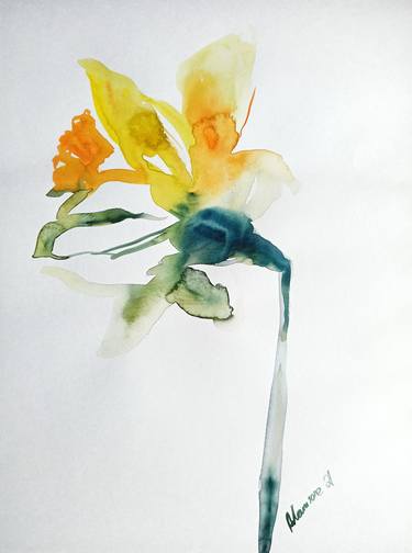Print of Floral Paintings by Alisa Adamsone