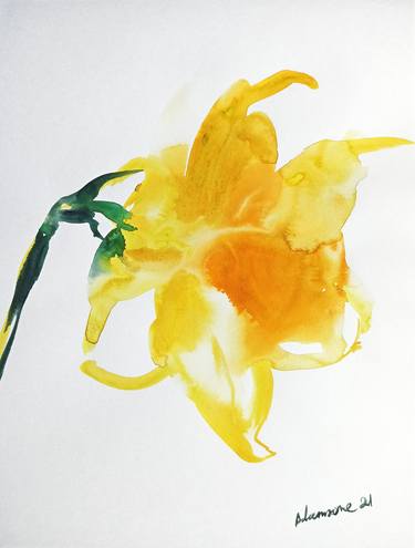 Print of Abstract Floral Paintings by Alisa Adamsone