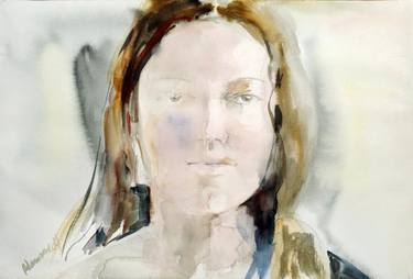 Print of Impressionism Portrait Paintings by Alisa Adamsone