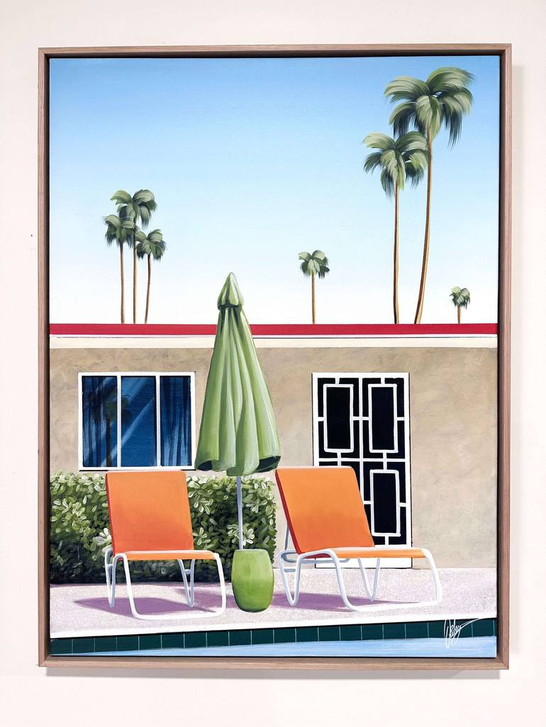 Original Modern Architecture Painting by Chris Riley