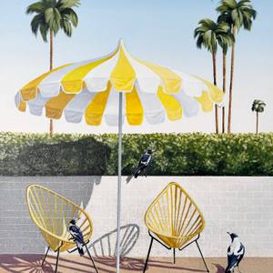 Little Yellow Chairs - 80 x 105cm - Framed