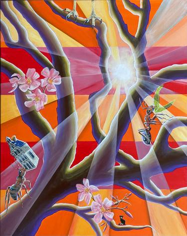 Original Contemporary Fantasy Painting by René Wissink