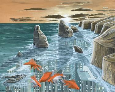 Original Modern Seascape Paintings by René Wissink