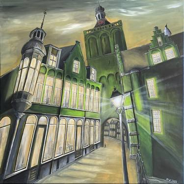 Original Modern Cities Paintings by René Wissink