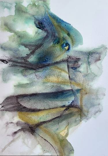 Emotion of envy in watercolor abstraction thumb