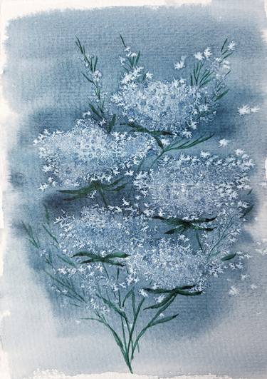 Original Minimalism Floral Paintings by Tori Min