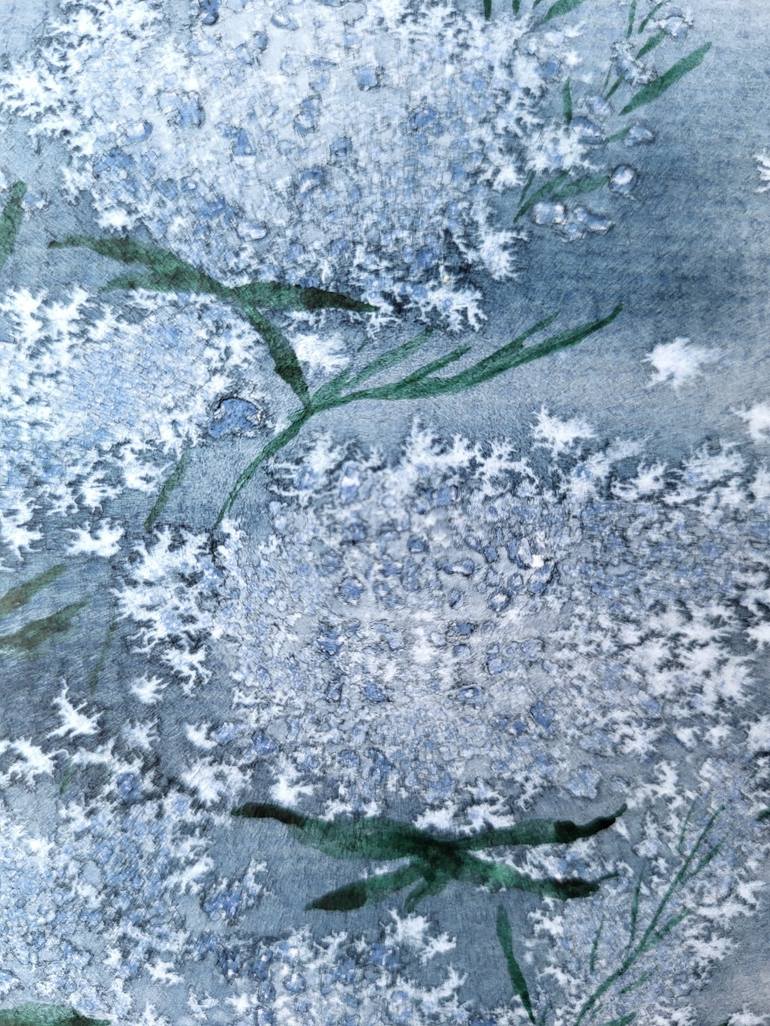 Original Minimalism Floral Painting by Tori Min
