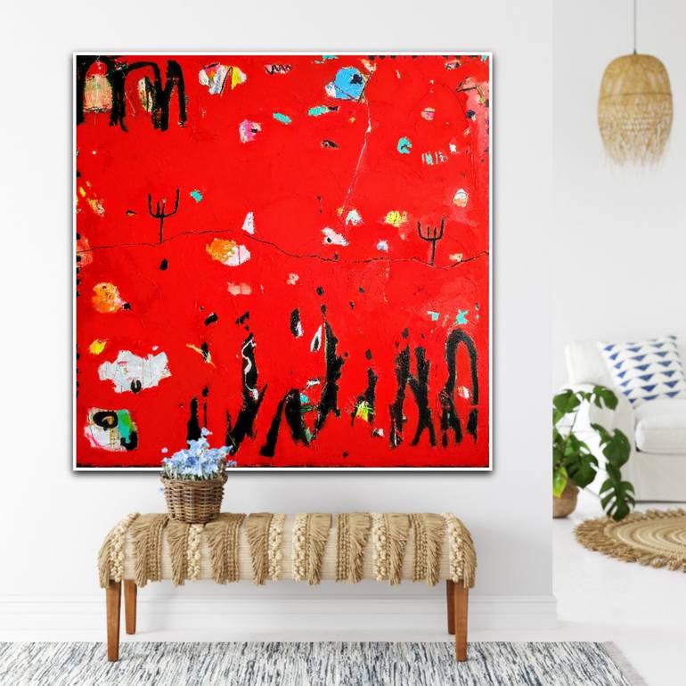 Original Abstract Expressionism Abstract Painting by Alfonso Sánchez