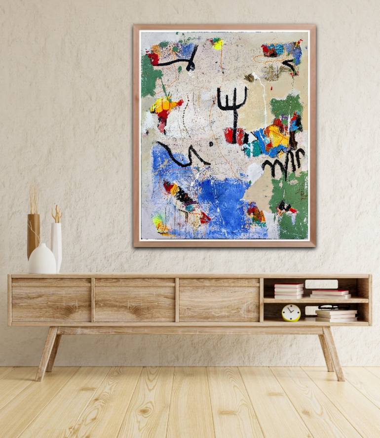 Original Abstract Expressionism Abstract Painting by Alfonso Sánchez