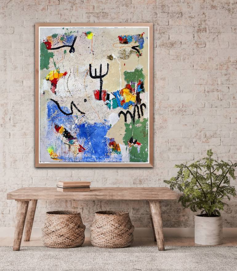 Original Abstract Expressionism Abstract Painting by Alfonso Sánchez