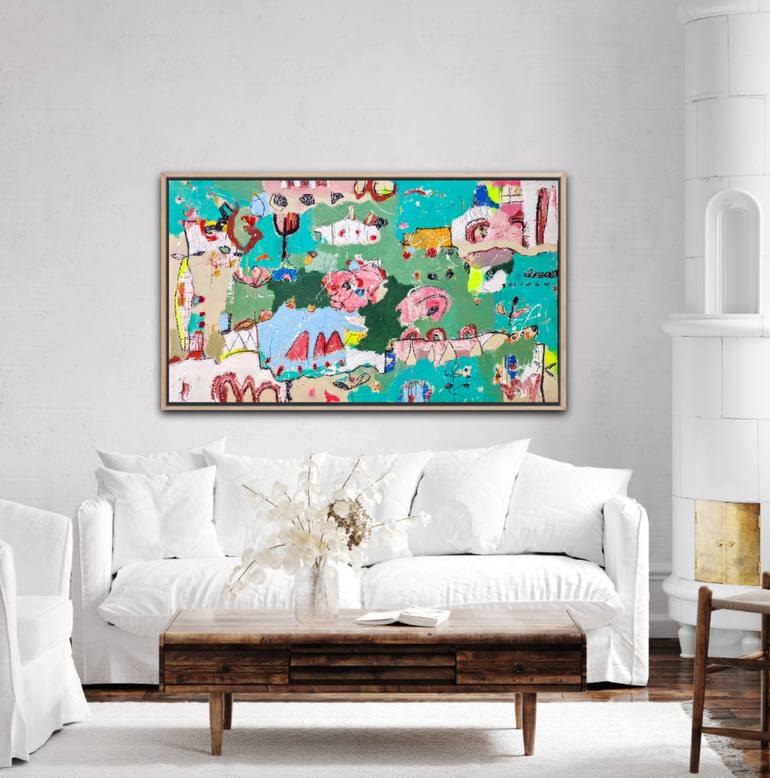 Original Abstract Expressionism Abstract Painting by Alfonso Sánchez